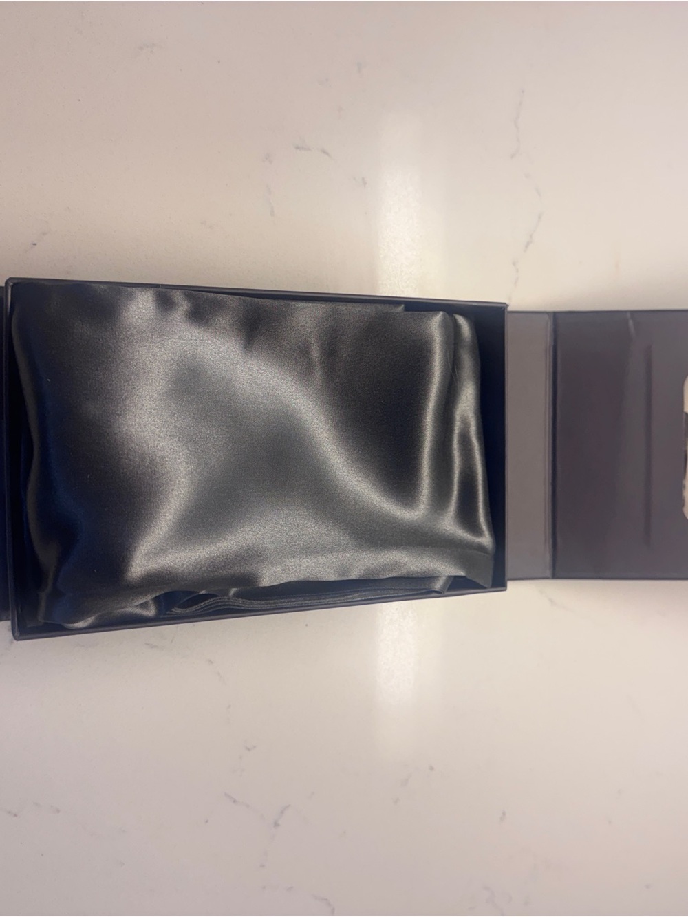 Blissy Dark Grey Silk Pillowcase - Standard - Picture 3 of 3